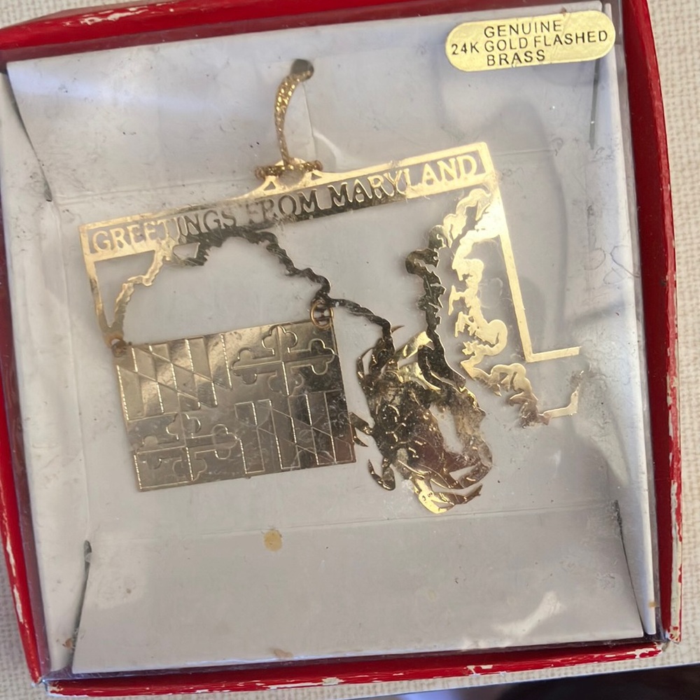 Maryland Christmas ornament